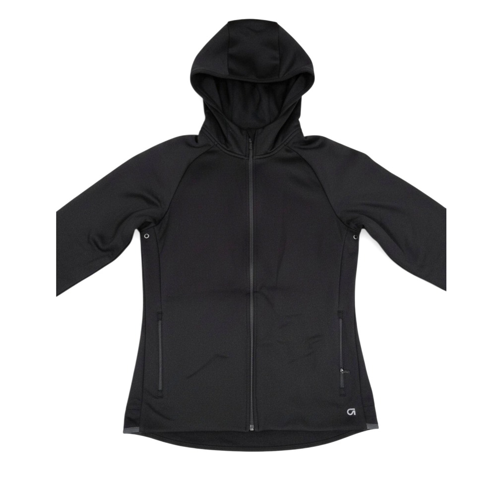 GAPFIT True Black MOISTURE Water Repellent ULTIMATE HOODIE Full Zip JACKET Sz M